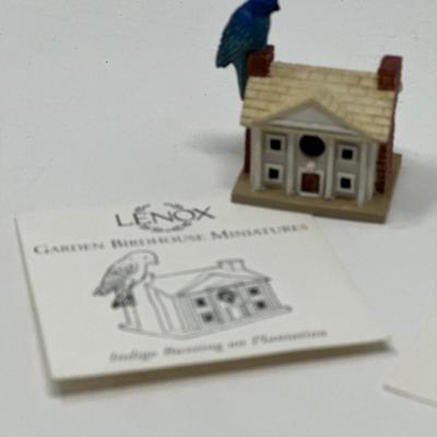 Lenox garden birdhouse miniatures