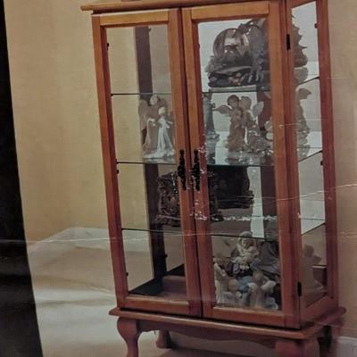 New in Box Lighted Curio Cabinet