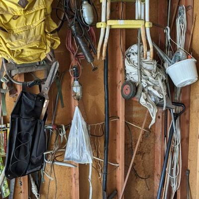 Contents of North Garage Wall