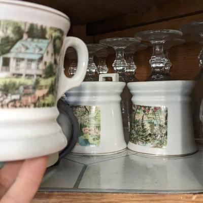 Contents of South Kitchen Cabinets