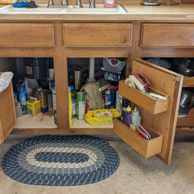 Contents of South Kitchen Cabinets