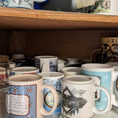 Contents of South Kitchen Cabinets
