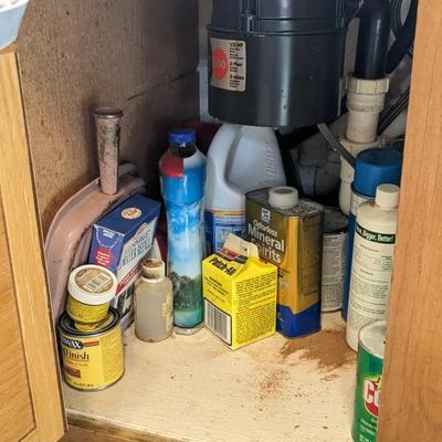 Contents of South Kitchen Cabinets