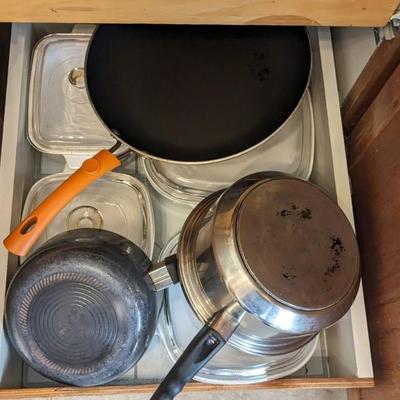 Contents of South Kitchen Cabinets