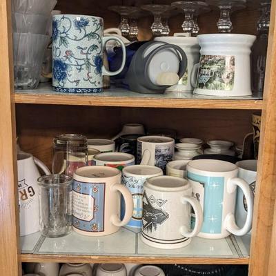 Contents of South Kitchen Cabinets
