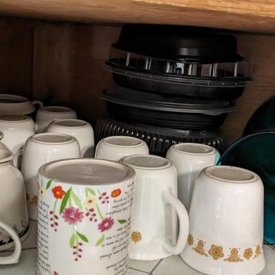 Contents of South Kitchen Cabinets