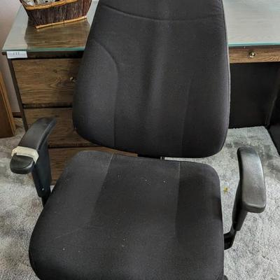 Vintage Desk and Rolling Office Chair
