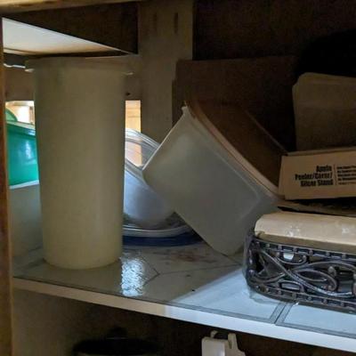 Contents of East Kitchen Cabinets 