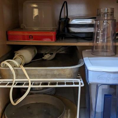 Contents of East Kitchen Cabinets 