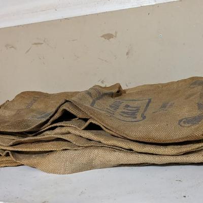 Morton Salt Burlap Sacks