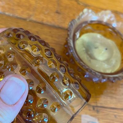 Fenton Hobnail Fairy Lamp