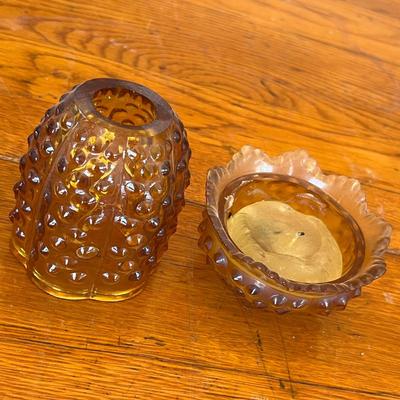 Fenton Hobnail Fairy Lamp