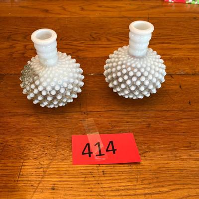 Fenton French Opalescent Hobnail colognes