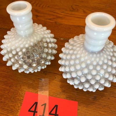 Fenton French Opalescent Hobnail colognes