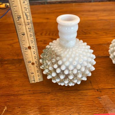 Fenton French Opalescent Hobnail colognes