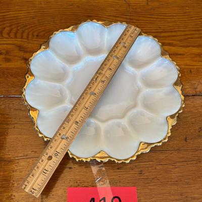 Fire King Milk Glass Egg Tray