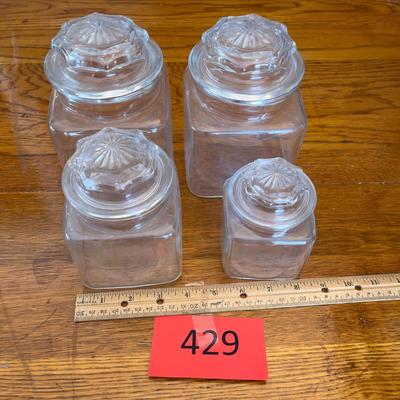 Glass canister set