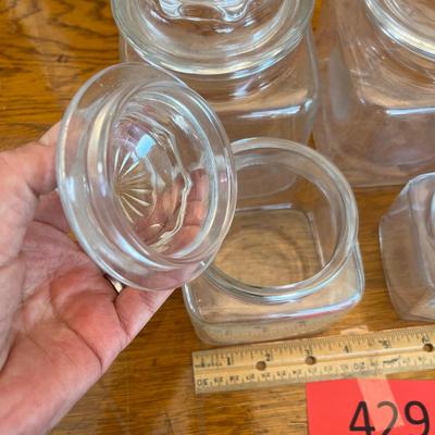 Glass canister set