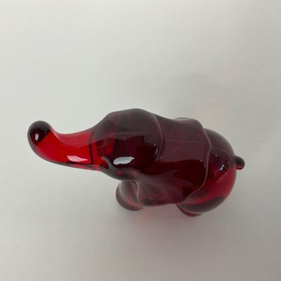 -32- FENTON | Mosser Ruby Red Elephant