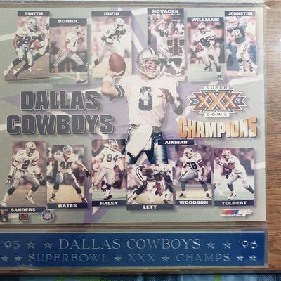 Dallas Cowboys Super Bowl champs plaque