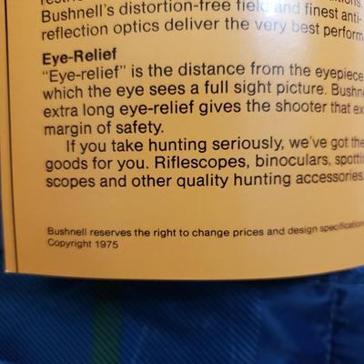 Bushnell pamphlet for scopes