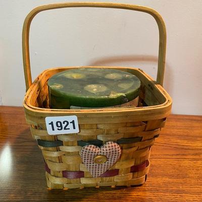Candle and basket