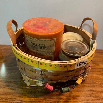 Basket and candles