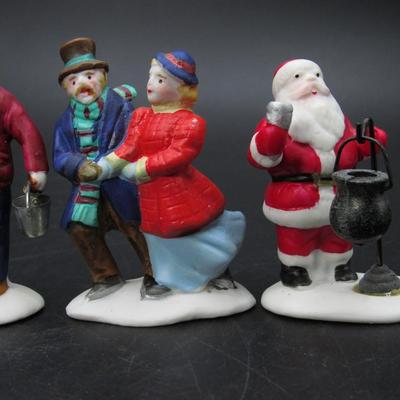 Lemax Christmas Village Model Figurines Fiddler, Loving Couple, Santa Claus, & More