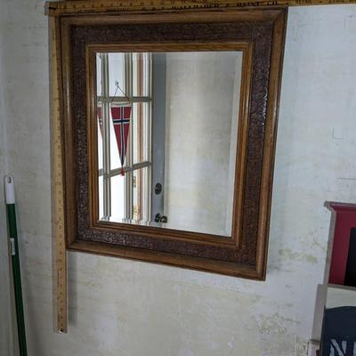 Beautiful Oak Carved Mirror