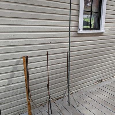 Lot of 3 Lightning Rods, Pieces