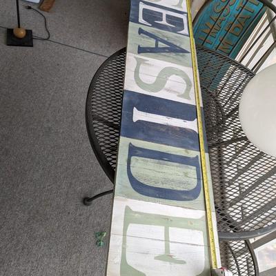 Vintage Wooden "Seaside" Sign