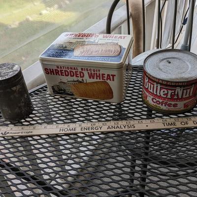 Set of 3 Vintage Tins, Butternut