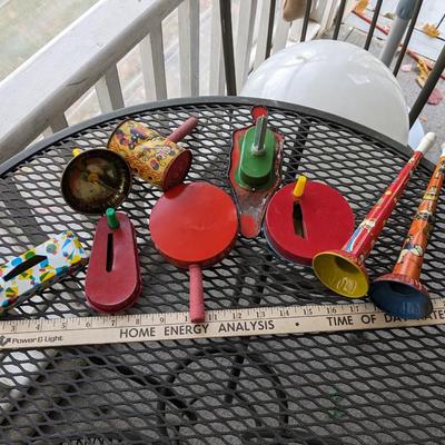Collection of Vintage Noisemakers