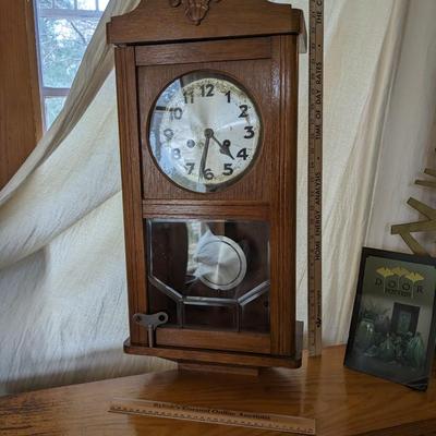 1910 Blackthorne Forge Wooden Wall Clock