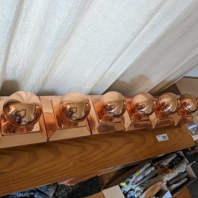 Set of 6 New 4x4 Brass Ballcaps