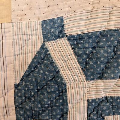 Vintage Wall Quilt of Houses