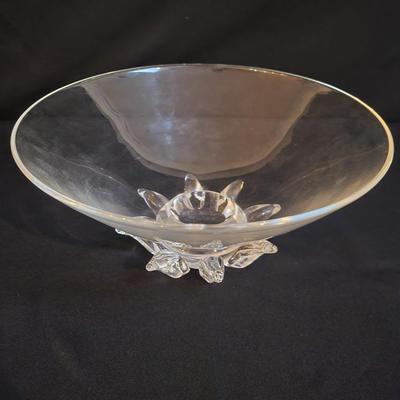 Steuben Crystal Peony Footed Bowl  (K-DW)