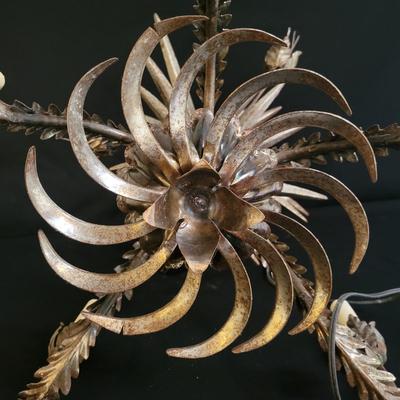 Vintage Metal Floral Chandelier (K-DW)