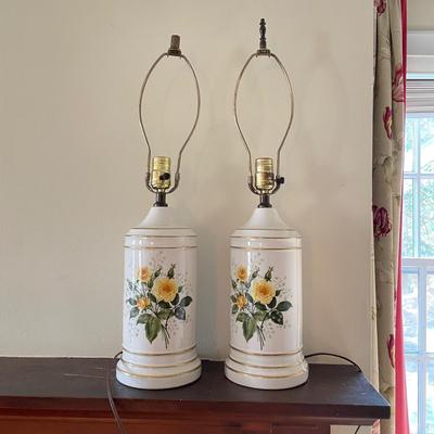 Yellow Rose Ceramic Lamps (UB3-SS)