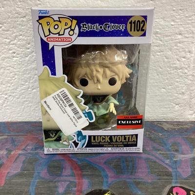 Funko pops, black clover, 1102 luck Voltia