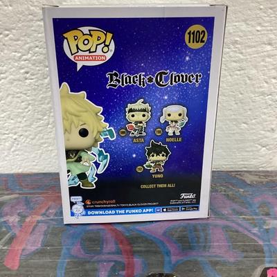 Funko pops, black clover, 1102 luck Voltia