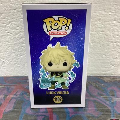 Funko pops, black clover, 1102 luck Voltia