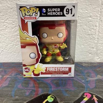Funko pop DC super heroes 91 fire storm