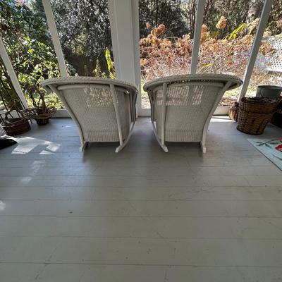 Pair of Wicker Rockers (BP-KL)