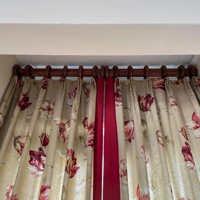 Floral Queen Duvet Set w/ Eight Drapes (UB3-KW)