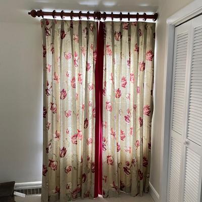 Floral Queen Duvet Set w/ Eight Drapes (UB3-KW)
