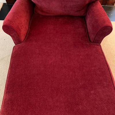Red Upholstered Chaise Lounge (UB3-KW)