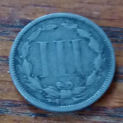 LOT 23 OLD THREE CENT US COIN