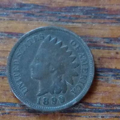 LOT 25 1899 INDIAN HEAD PENNY