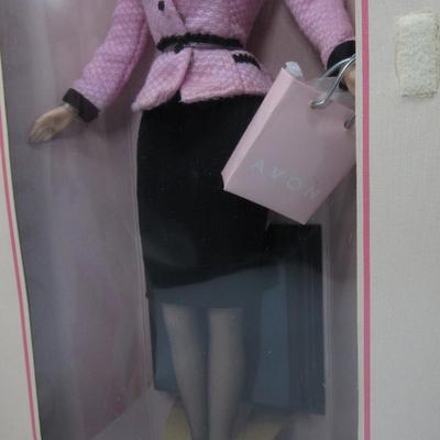 Barbie 1998 Avon #22202 Pink Black Tweed Business Skirt Power Suit Avon Sales Representative Ships from 92821
